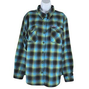 Dixxon Flannel Fun Haver Shirt Womens 2X Plaid Multicolored Long Sleeve TP-3713